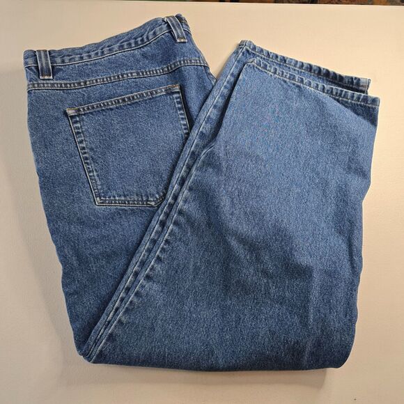 Jeep Jeans Men's 46 x 30 Blue Teflon HT Medium Wash Straight Leg Regular Fit - Picture 11 of 16